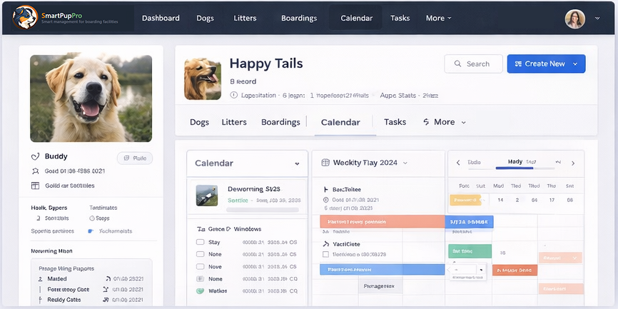 SmartPupPro breeder dashboard screenshot